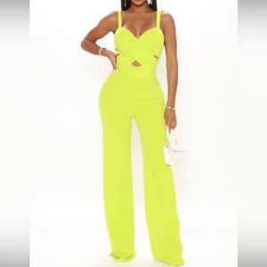 First class jumpsuit - lime
